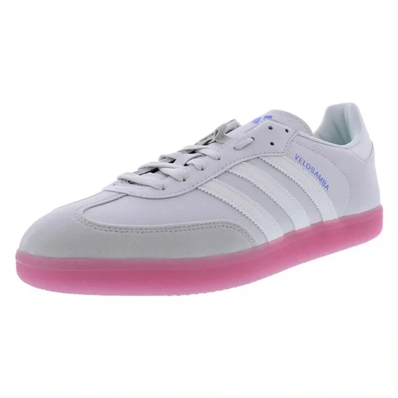 Adidas Velosamba vegan leather cycling shoes size 9 womens, gray lucid fuchsia - Picture 2 of 9